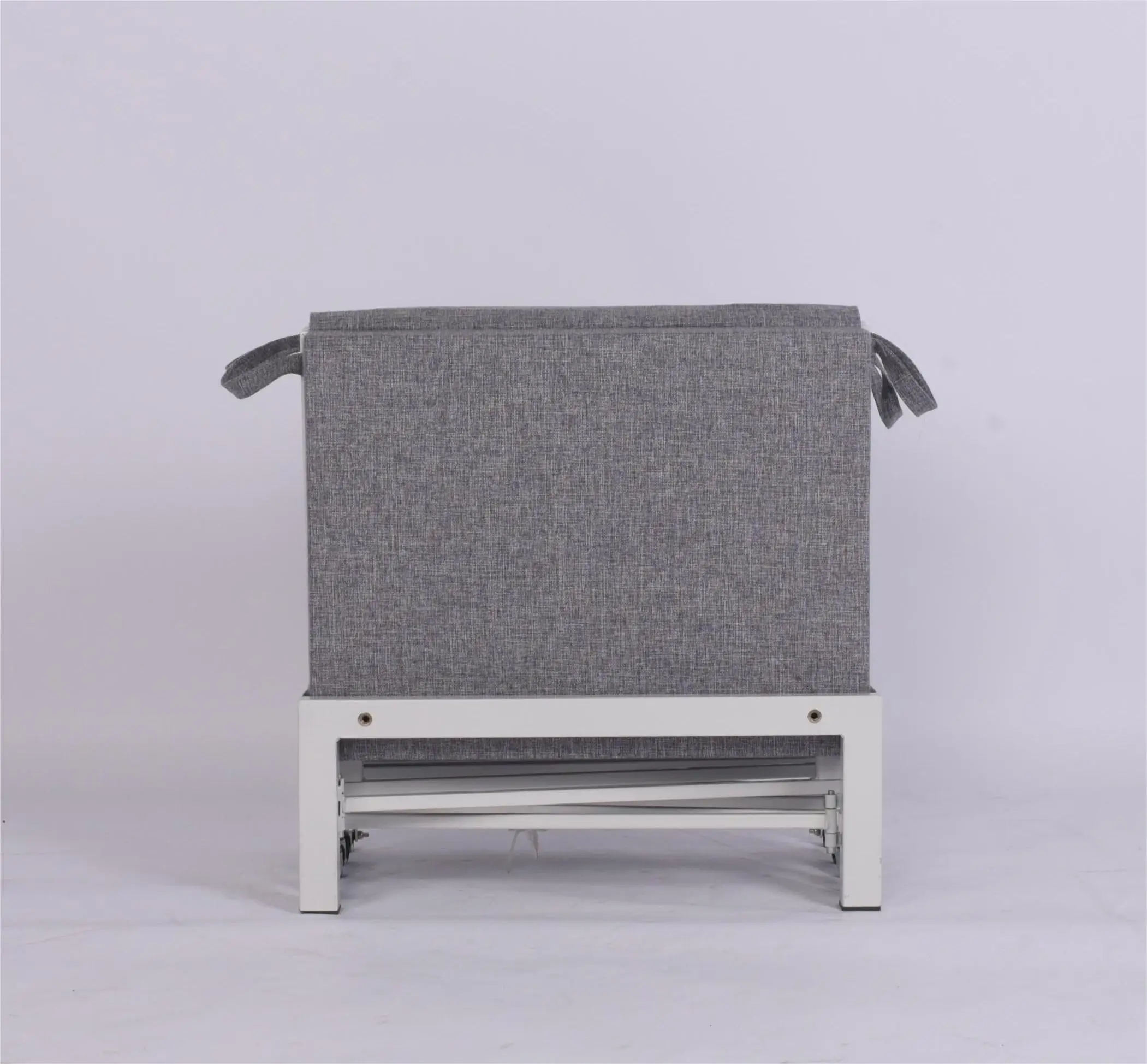 Folding Hydraulic Spare Bed Factory Hot Selling Four-fold Portable Space-saving Metal with Mattress for Home Office Lunch Break