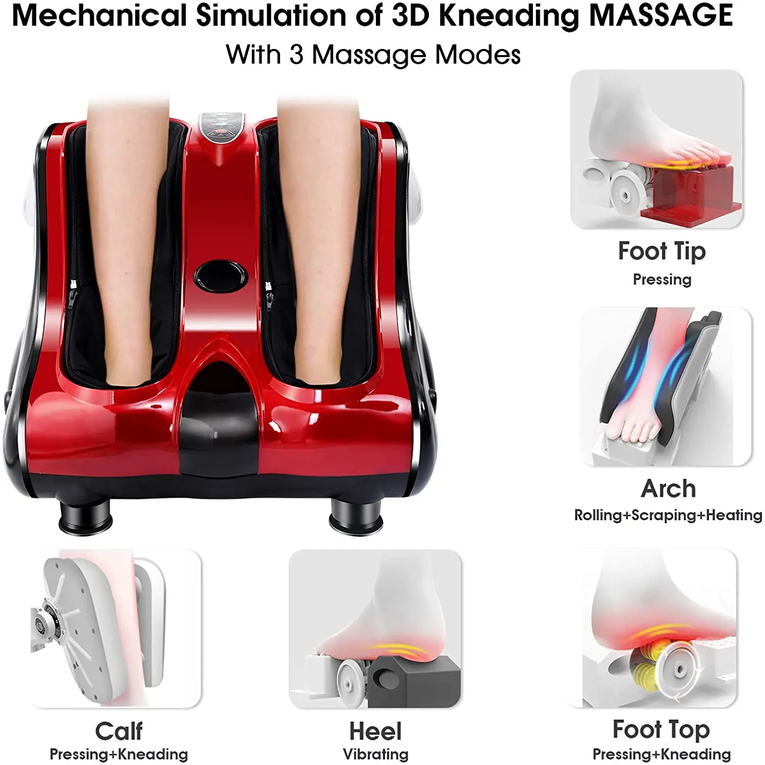 Low Price Foot And Calf Massager Machine Kneading Rolling Electric Vibration Foot Massager Machine