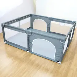 Portable Indoor Large Toddler Activity Center Children Safety Fence Foldable Fabric Baby Playpen With Gate Mat For Kids Gym