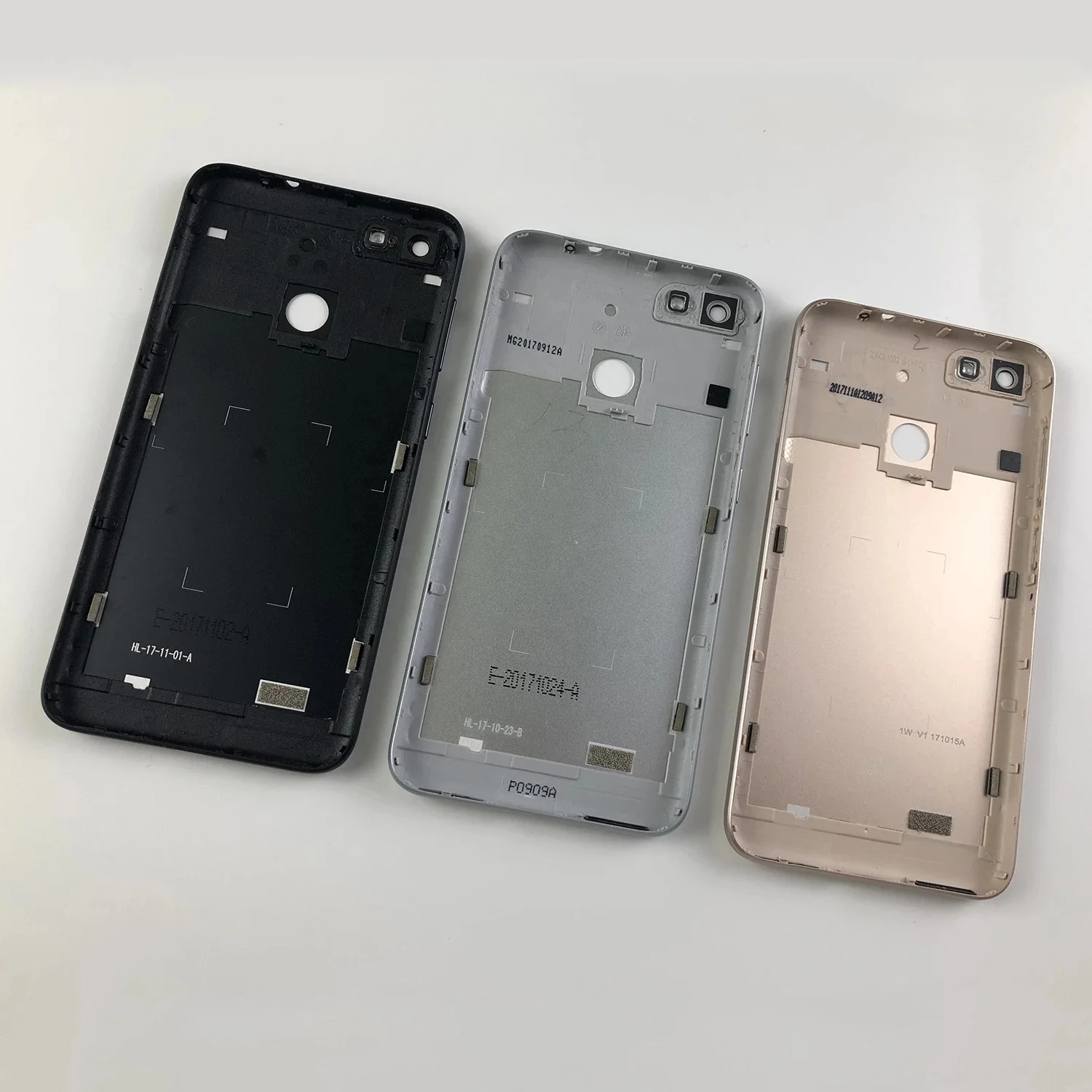 For Huawei Y6 Pro 2017 P9 lite mini Housing Battery Cover Back Cover and rear camera glass lens and Power Volume Buttons+logo