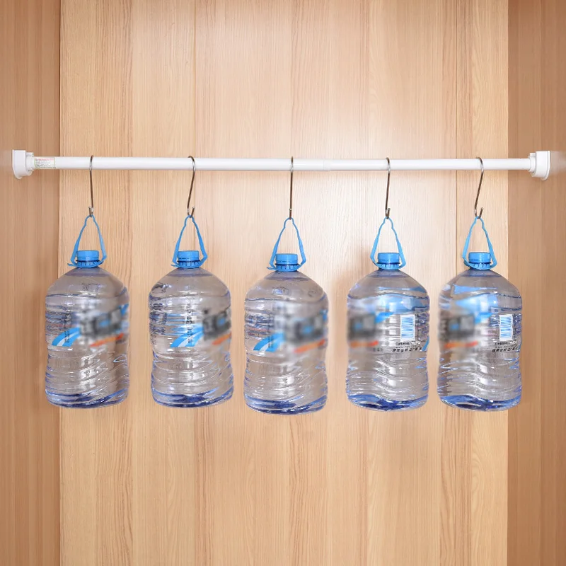 Telescopic White clothes hanging rod LGY-40