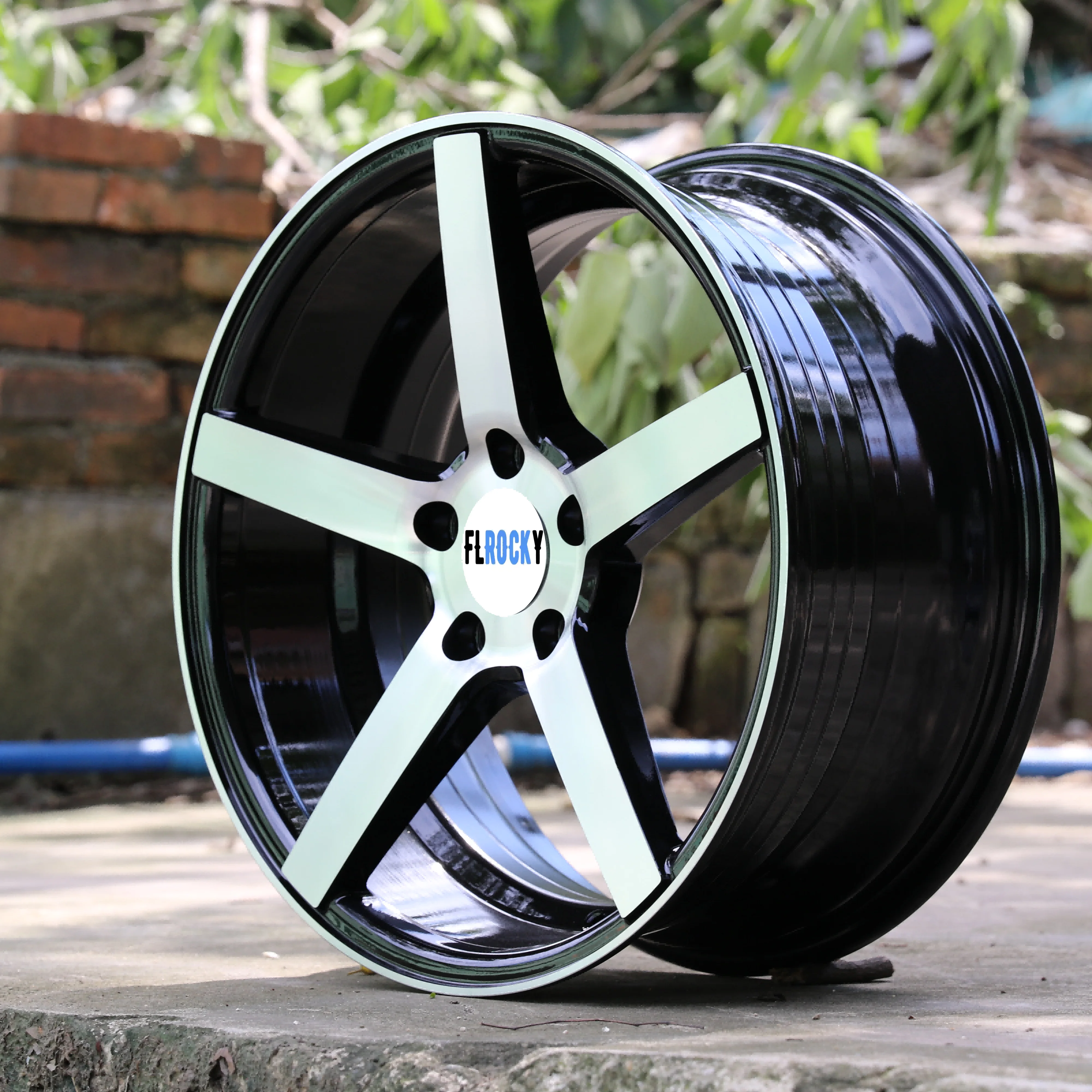 Brook  high quality 16 17 18   inch passenger car wheels car rims PCD: 5*114.3  with racing rims