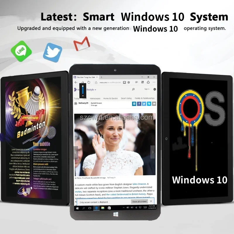 8 Inch Wins 10 OS Tablet  4GB RAM/128 GB ROM 4500mAh/3.7V Battery