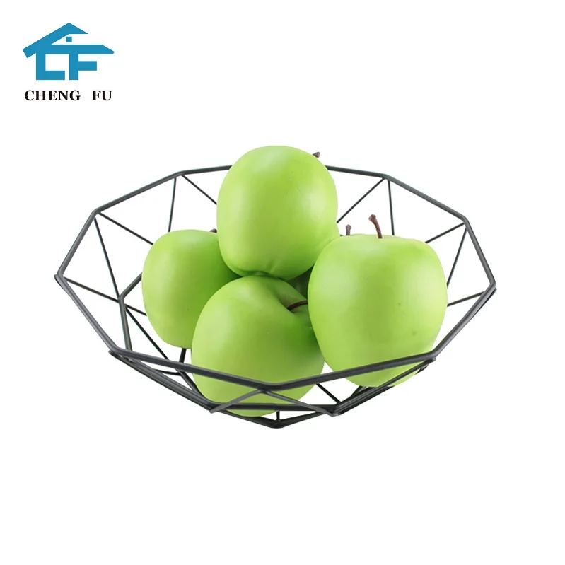 High Quality Custom Iron Steel Fruit Bowls Basket Round Metal Storage Wire Mesh Baskets