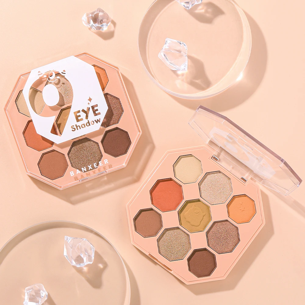 BANXEER Private Label Factory Wholesale 2 versions Long Lasting Matte Nude Eyeshadow Palettes