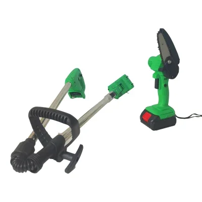 6inch Portable Handheld Electric Tree Wood Cutting Cordless Chain Saw Machine Mini Lithium Electric Chainsaw Battery