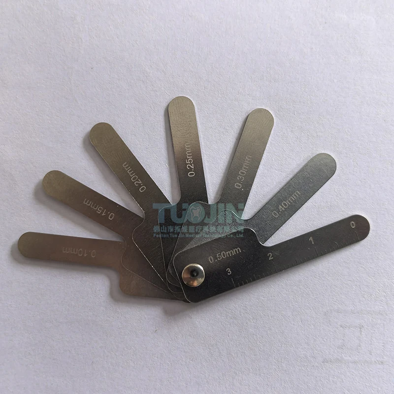 Dental Tooth Gap Measuring Ruler Interproximal Reduction Gauge Measure Reciprocating IPR Orthodontic Treatment Tools