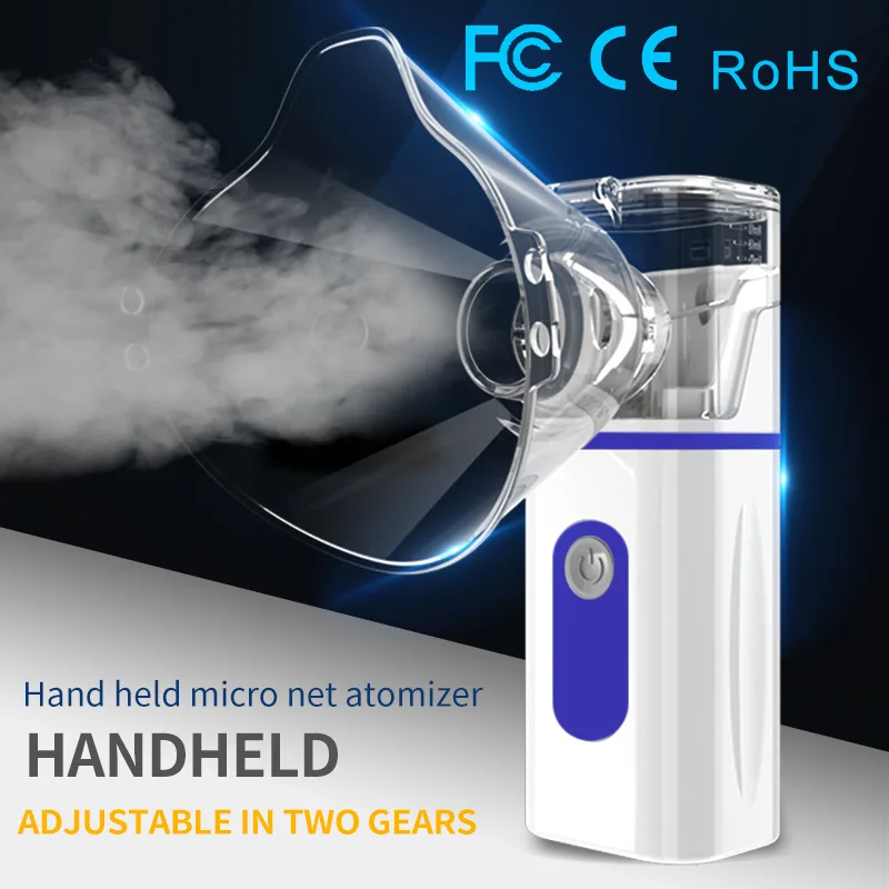 Mute Mini Usb Portable Inhaler Mesh Nebulizer Cough Drug Atomizer Evaporator Nebulizer Machine