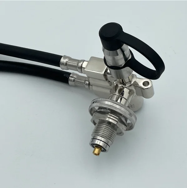 Scba Air Pressure Regulator With Quick Coupling Pressure Gauge For Air Breathing Apparatus