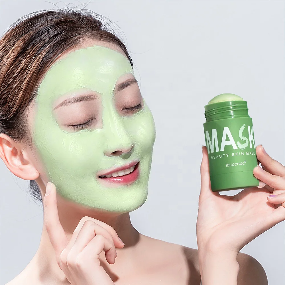 ibcccndc Green tea oil control cleans pores and dirt beauty skin mask