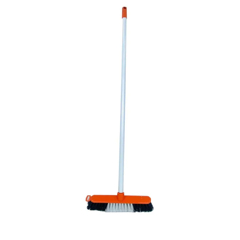 Heavy Duty Plastic Indoor Outdoor Contractor Garage Street Industrial Cleaning Sweeping Floor Scrub Brush Push Broom