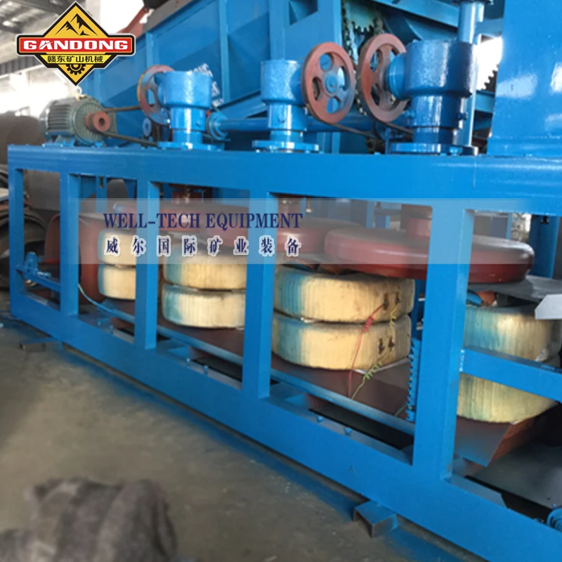 Tin concentration machine Three discs dry magnetic separator