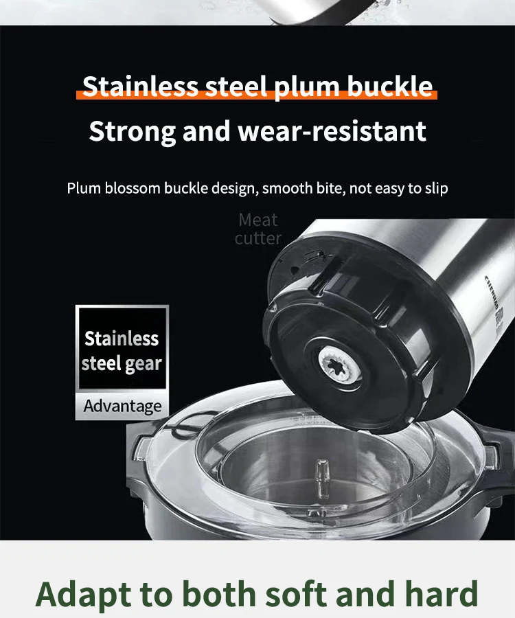 6L Foufou Mix German Electric Commercial Food Processor Yam Pounding Blender Fufu Machine Pounder in Ghana Meat g