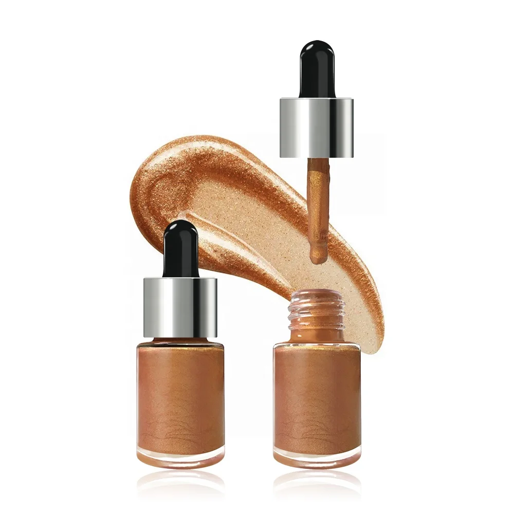 Cosmetics dropper foundation liquid highlight shimmer highlighter no logo