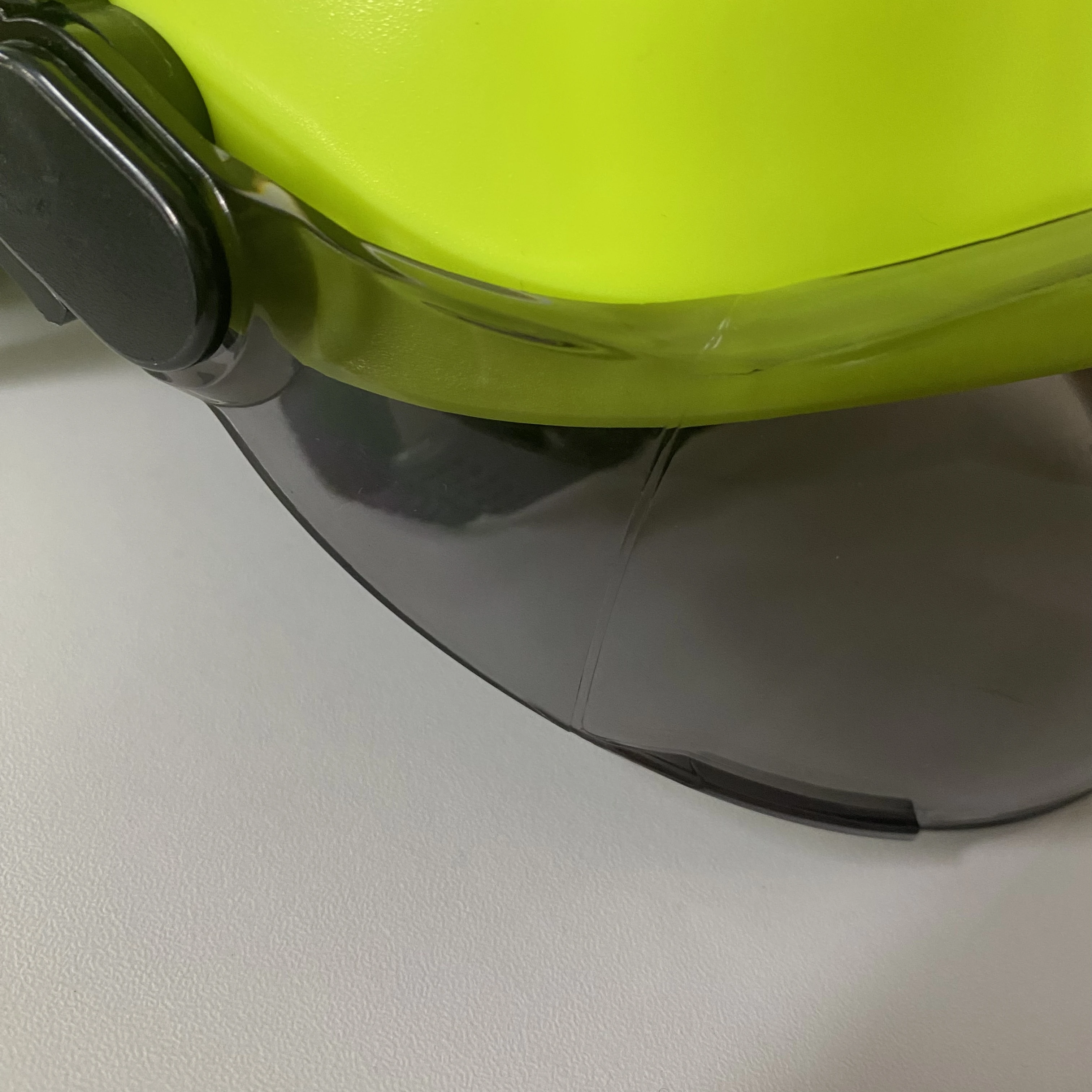 PPE product safety visor PC exterior visor for safety helmet clear and black visor safety helmet accessories