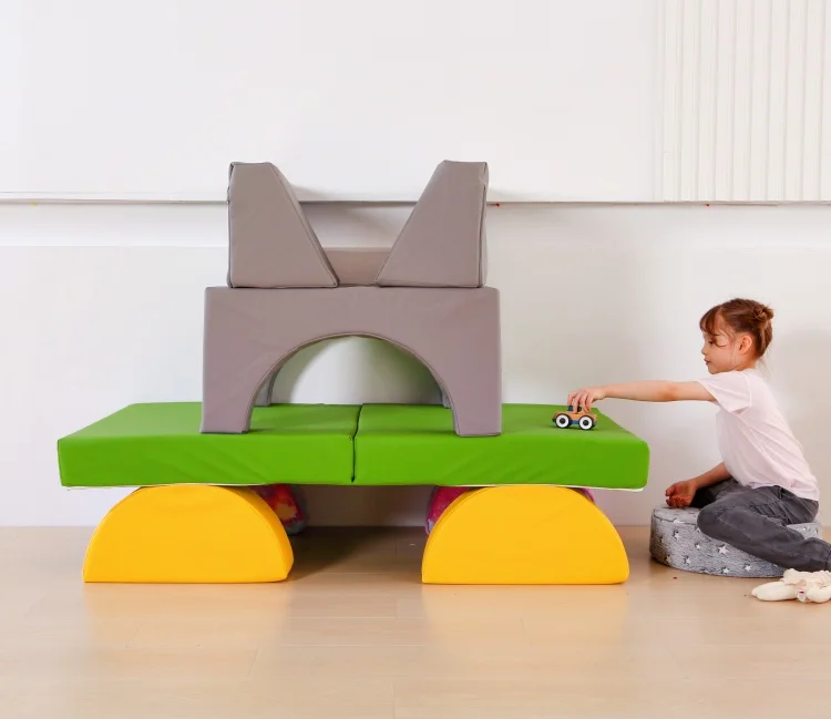 10PCS Modular Kids Play Couch and Floor Sofa for Children Convertible FoamFloor Cushion Kids Modular Couch