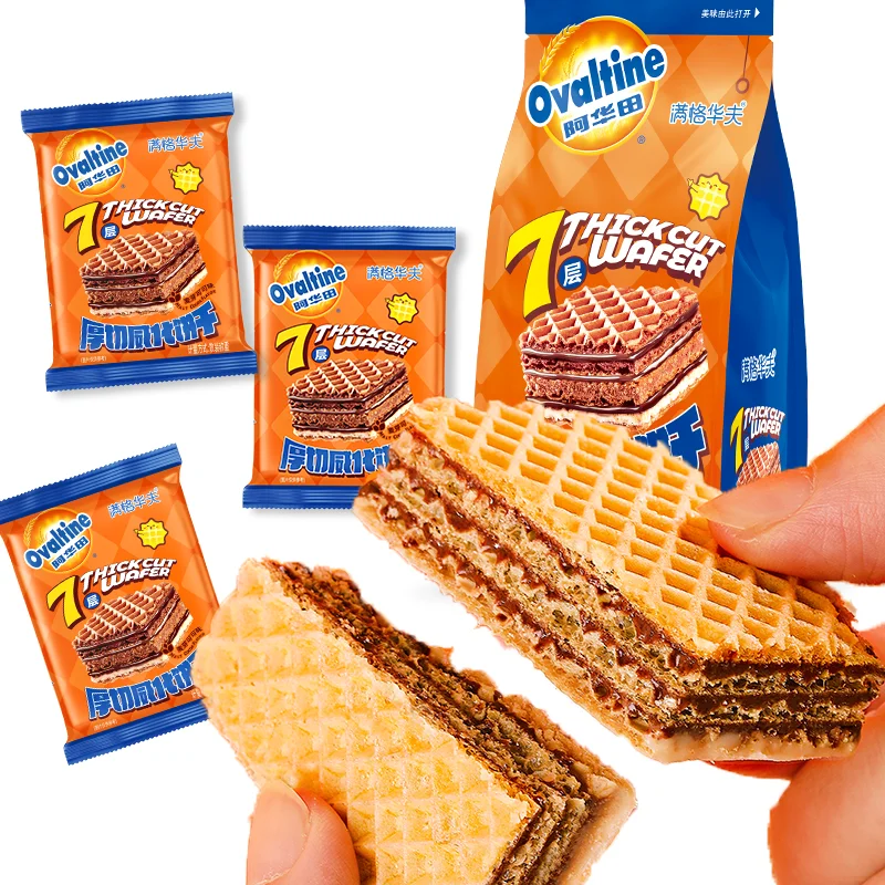 Biscuits Wafers Chocolate Malt Cocoa Flavor Biscuit 7 Thick Cut Delicious Cookies Afternoon Tea Dessert Snack Wholesale
