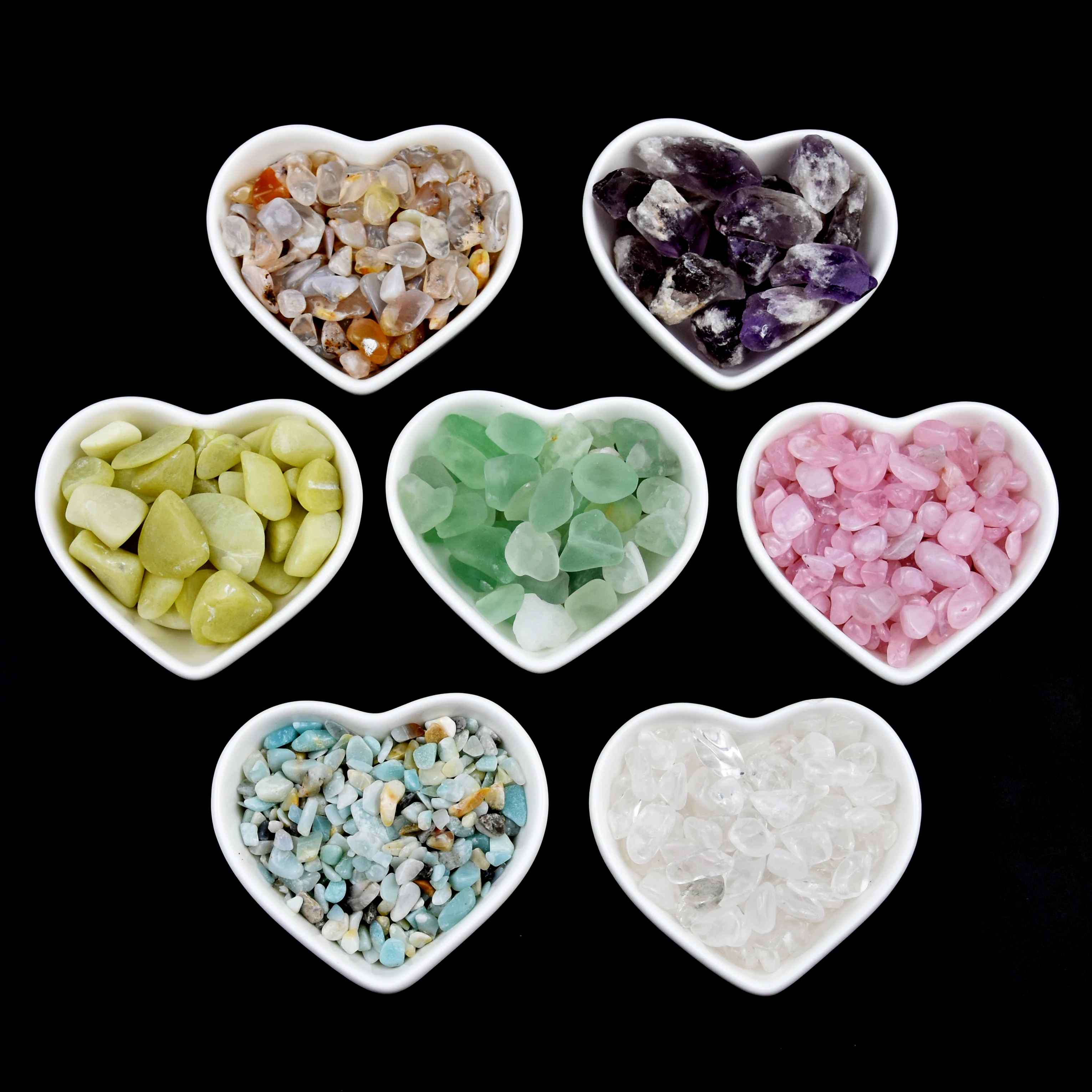 wholesale  kinds of  natural quartz tumbled stone  crystal gravel ruby zoisite crystal chips tumbled