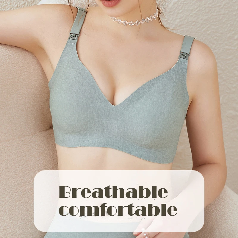 Бюстгальтер для беременных и кормящих матерей бюстгальтер для грудного вскармливания большого размера женское нижнее белье бюстгальтер для беременных поддерживающий грудью