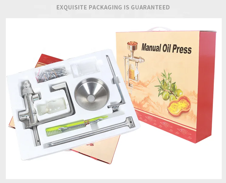 Mini manual stainless steel household peanut oil olive oil press machine