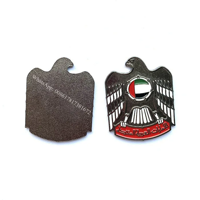 Factory Price!! Abu dhabi Falcon badge with magnet For UAE National Day Souvenir