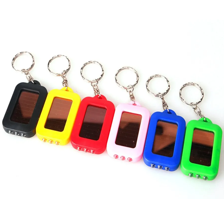 Wholesale Reusable Night Lighting Real Power Torch Keychain Customizable Logo Mini LED Flashlight Emergency Light Key Chain Ring