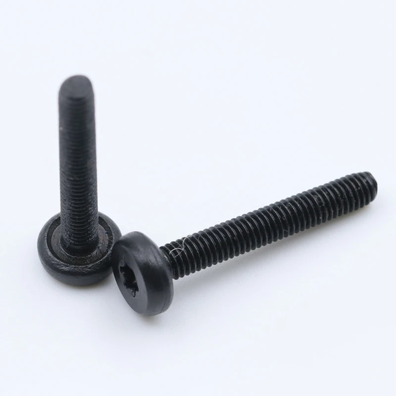 M2 M2.5 M3 M4 M5 M6 low profile cross black thin flat head screw