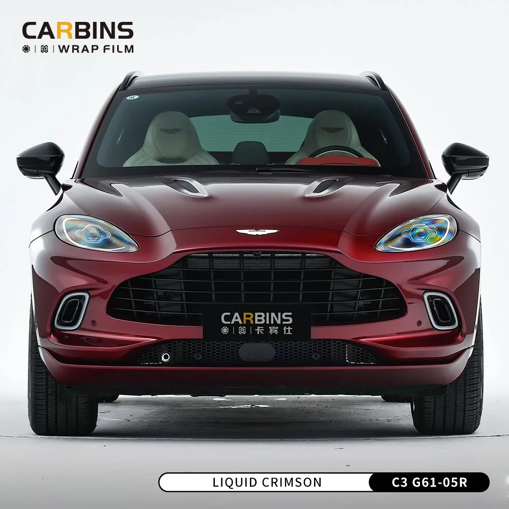 2023 Factory Guangzhou Premium Brand 18 Meters Glossy Metallic Red Colors New Models Wrapping Roll