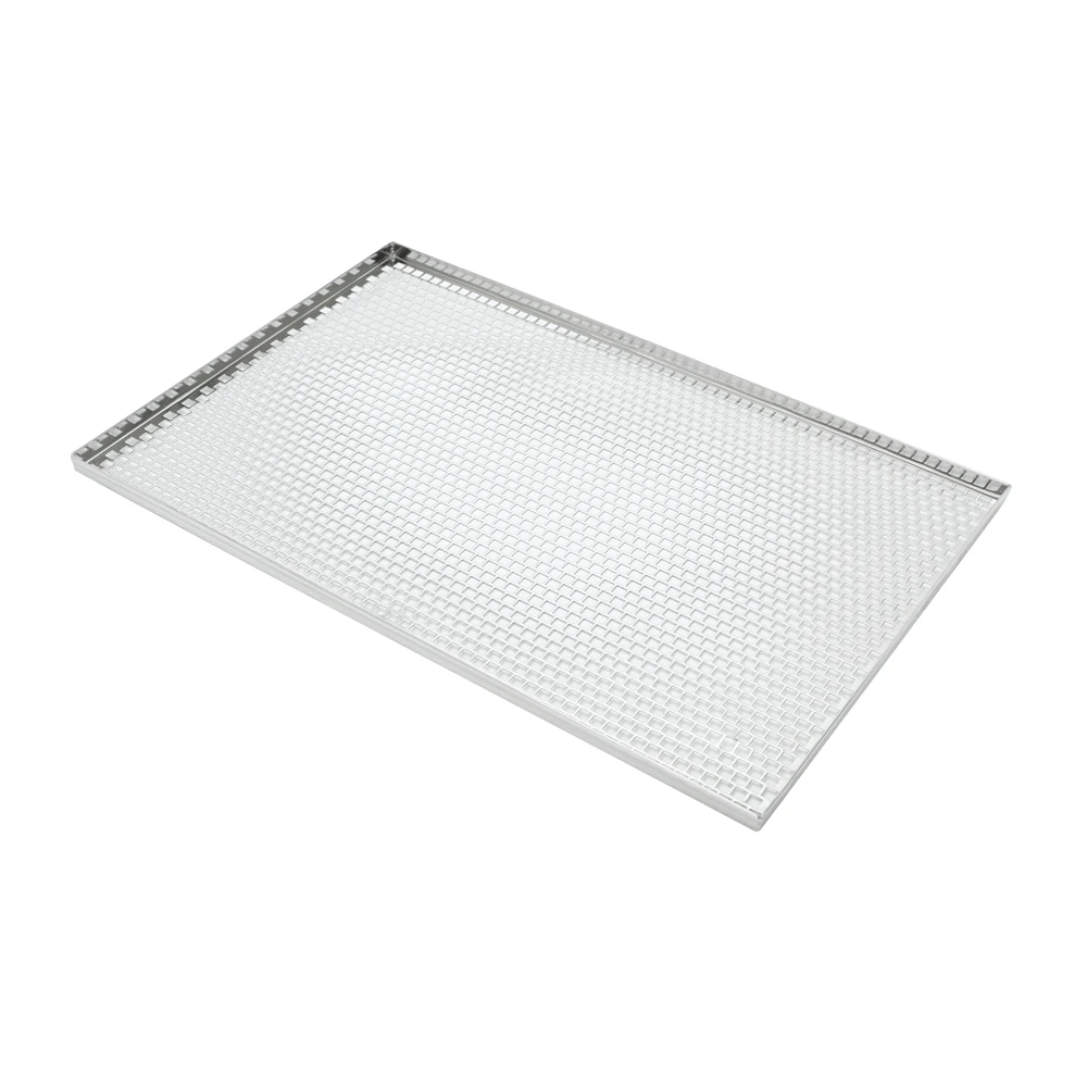 bakery trays 400*600mm baking pan aluminum trays 40x60cm bakery metal sheet pan 10mm thickness straight corner flat oven tray