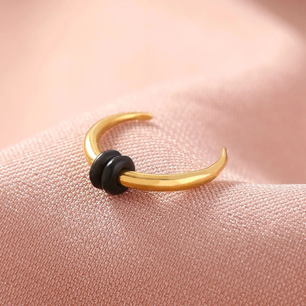 Personality Exaggeration Gold C Shape Body Piercing Jewelry Fashion Hip hop Nose Ring Body Jewelry
