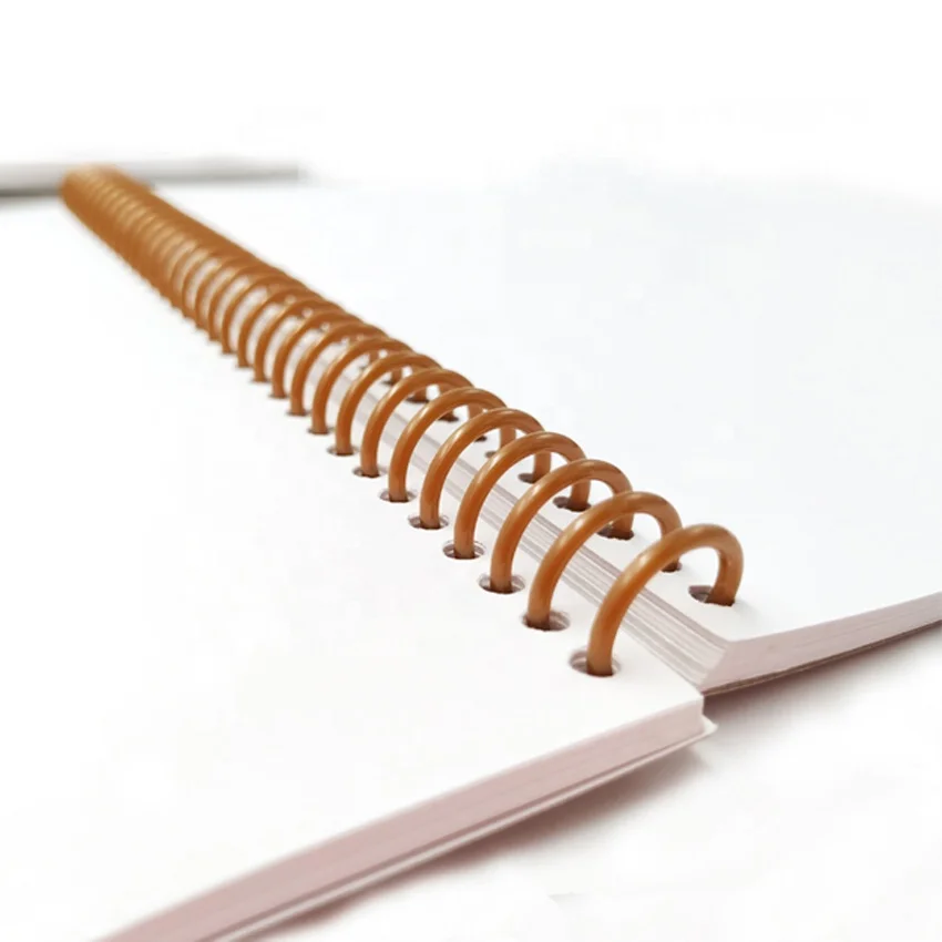 PET or PVC Material Purple Color Plastic Spiral Spring Binding Coil