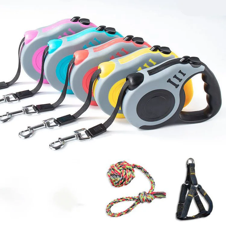 Designer Retractable Colored Strong New  Multi Pattern Rope Leash For Dogs