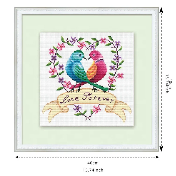 
Nature Painting Embroidery Beginner Kits Handmade Craft Home Decoration Cross-stitch Kits 