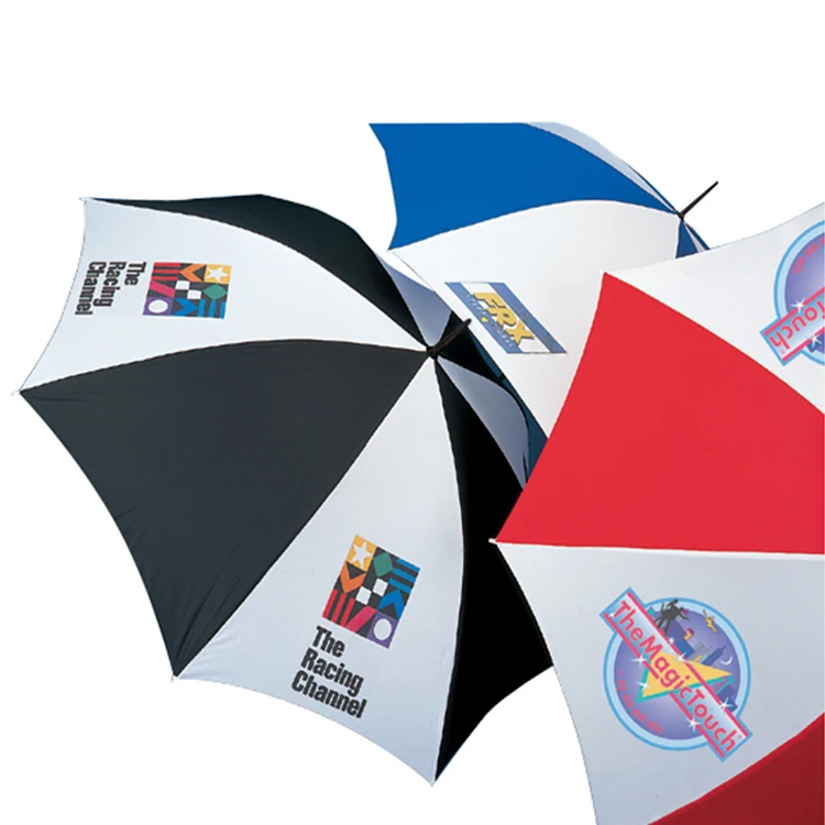 Custom Printing Advertise Business Gift Promotion Travel Rainy Sunny Umbrella Logo Foldable Stick Straight Umbrellas