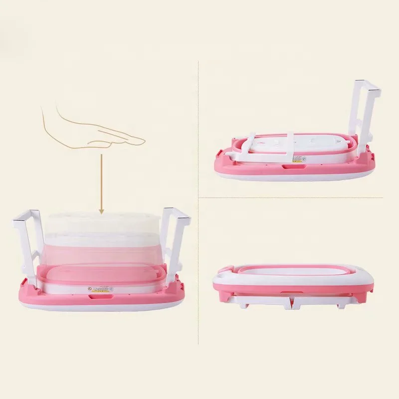 New Children Bathing Tub Foldable Baby Bathtub