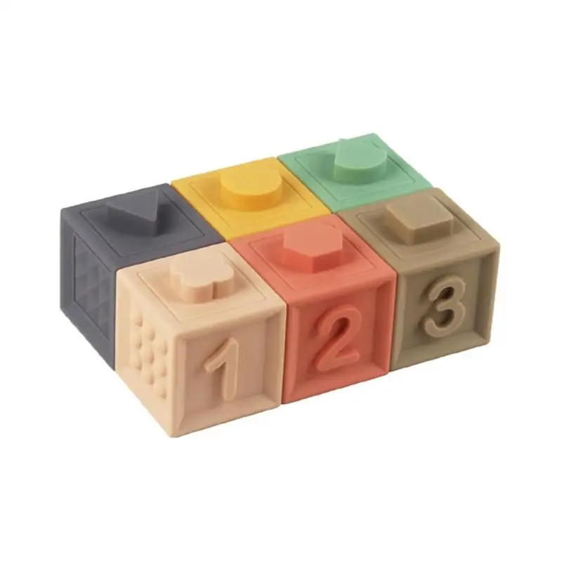 
 Детские хватать игрушки мягкие резиновые винил тиснением строительные блоки для малышей набор блоков 3D сенсорный экран руки мягкие игрушки   (1600094225094)