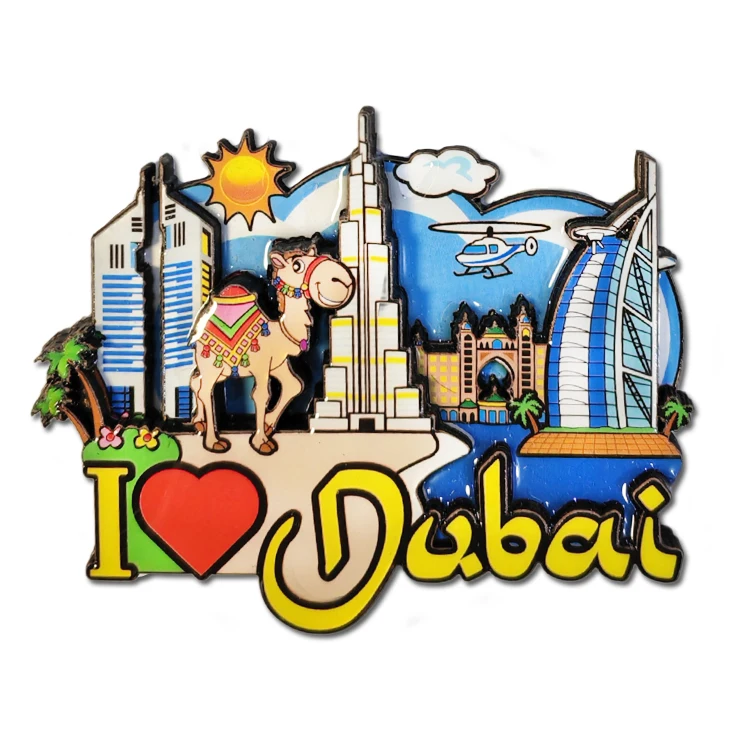 Factory custom logo mdf wood travel gift kuala lumpur malaysian souvenir malaysia fridge magnet