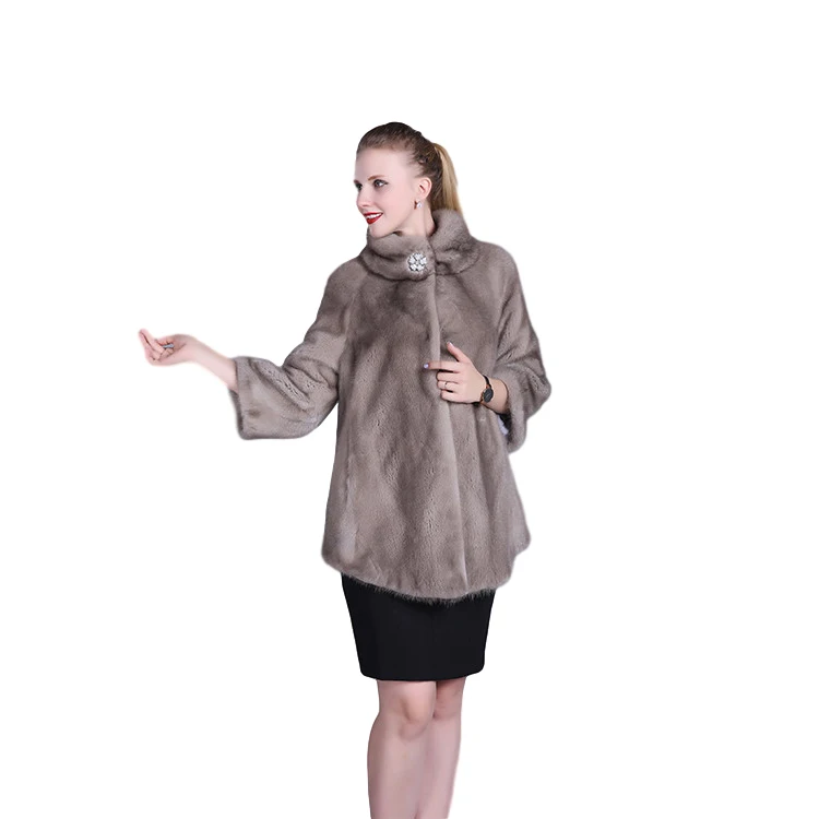 Factory Price Real Fur Coat Women Winter Long Mink Fur Coat For Women