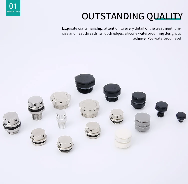 high quality m12 nylon vent plug  waterproof air vent plug waterproof breathable valve