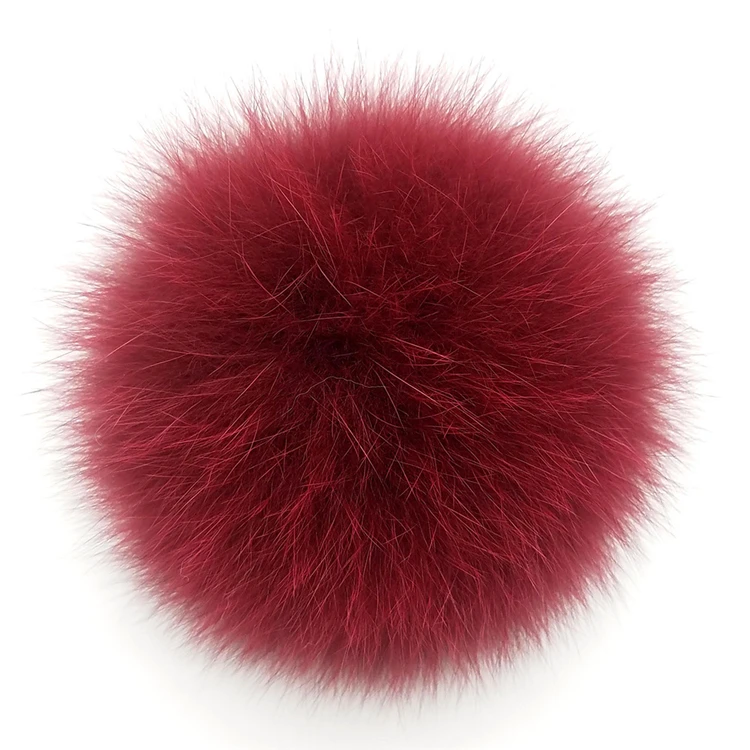 Wholesale fluffy faux fur pom poms fake fox fur ball for hat decoration