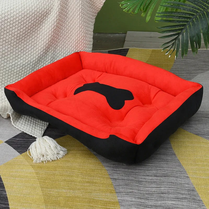 Cheap Yarn Dog Bed Boucle pet Bed Orthopaedic Foam Dog Bed for large dog