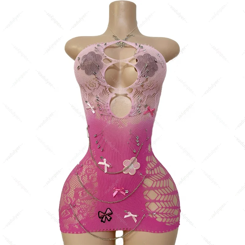 Vadulyer Wholesale Custom Top Ranking Hot Selling Luxury Sexy Metallic Women Dress Party Dresses Ballroom Performance Wear