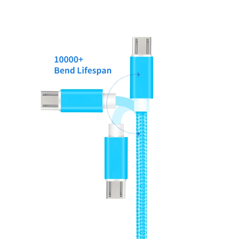 For iphone x xs xr xs max nylon braided fast charging cable, for iphone cable nylon