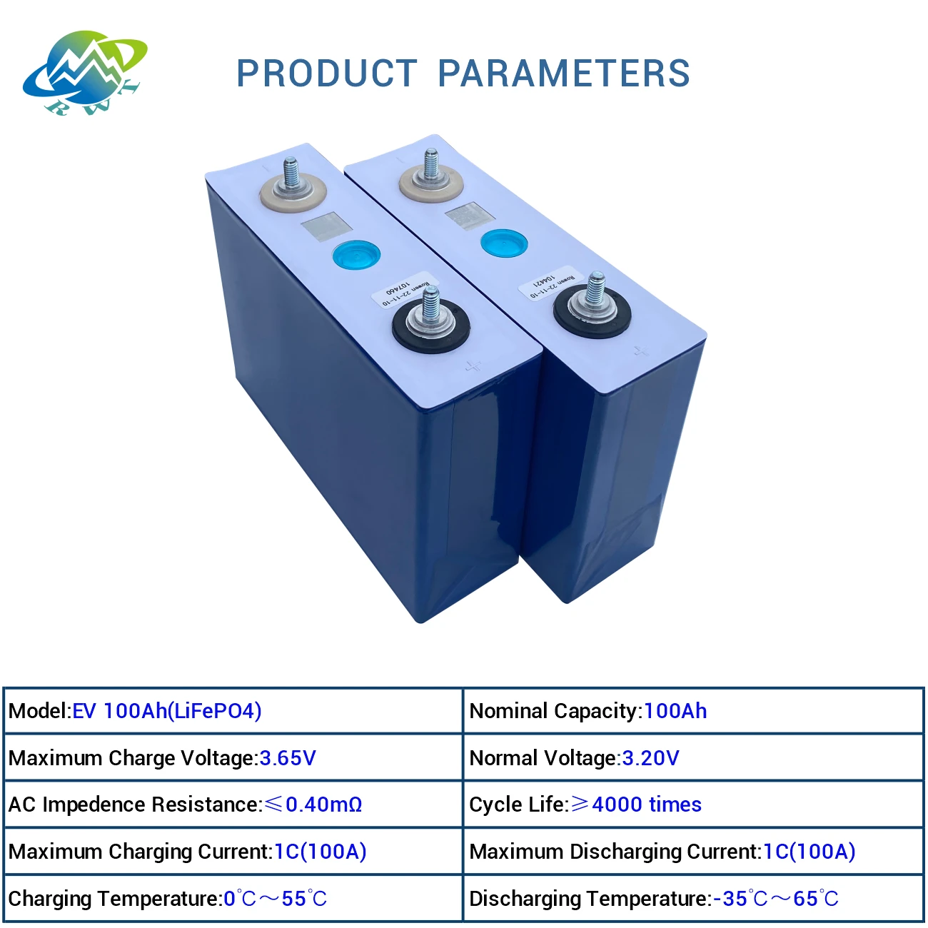RWT Lifepo4 Lithium Iron Phosphate Battery Pack 3.2V 12v 24V 36V 48V 60V 72V 100ah 200ah 300ah Lifepo4 Lithium Ion Battery