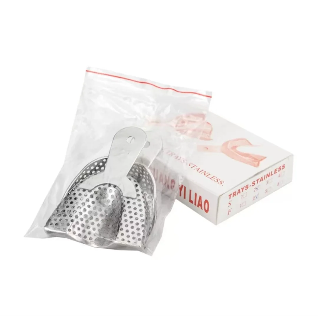 Dental stainless steel dental dentures - Perforated and non perforated extraction trays - Impression trays