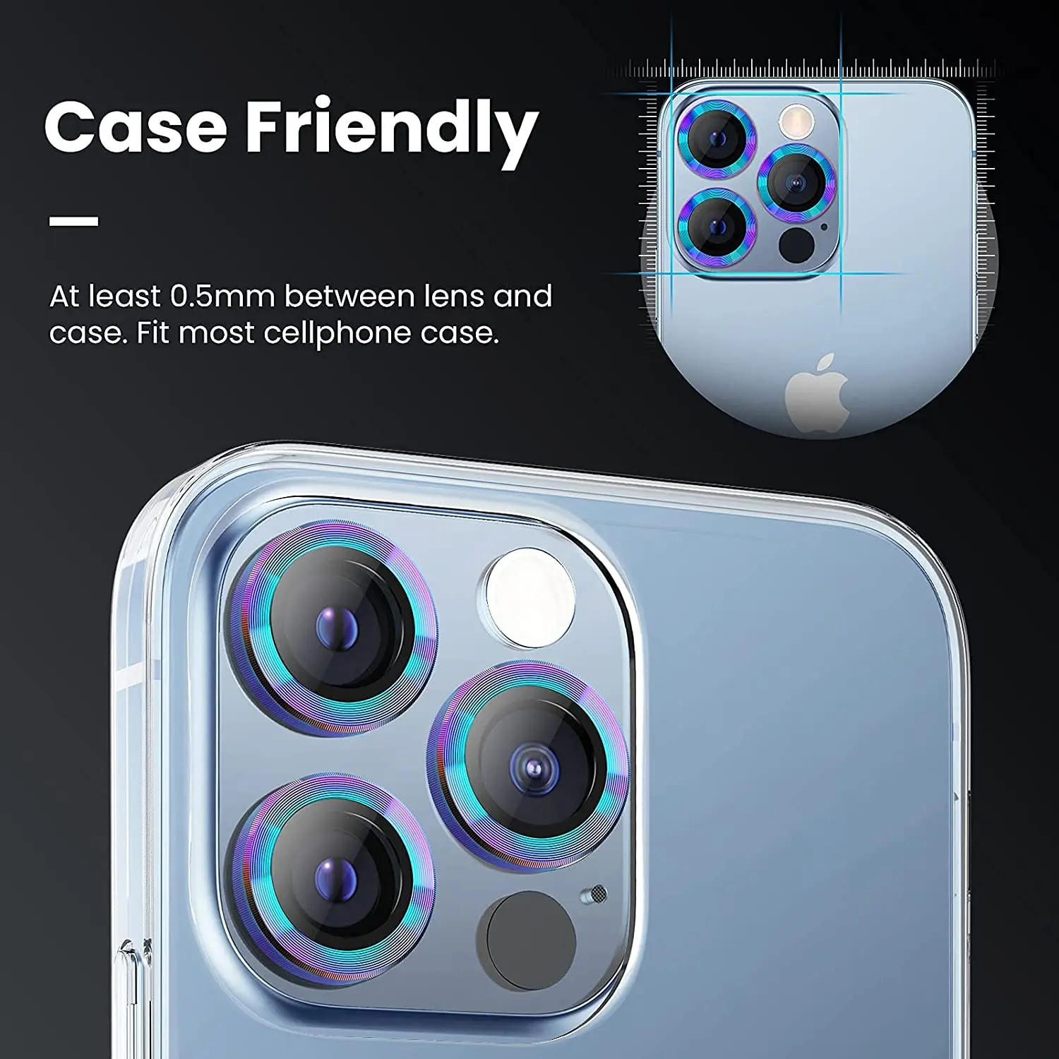 Explosion-Proof Hd Back Camera Lens Tempered Glass Screen Protector For Iphone 13 Pro Max Screen And Camera Protector