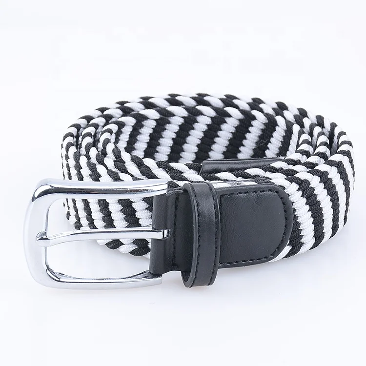 Цветной эластичный плетеный модный ремень из ткани, вязаный ремень, уникальные аксессуары OEM на заказ