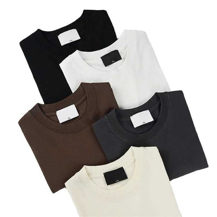 Hot Selling 250GSM T Shirt O Neck Casual Trend Loose T Shirts High Quality Tops Custom T Shirt