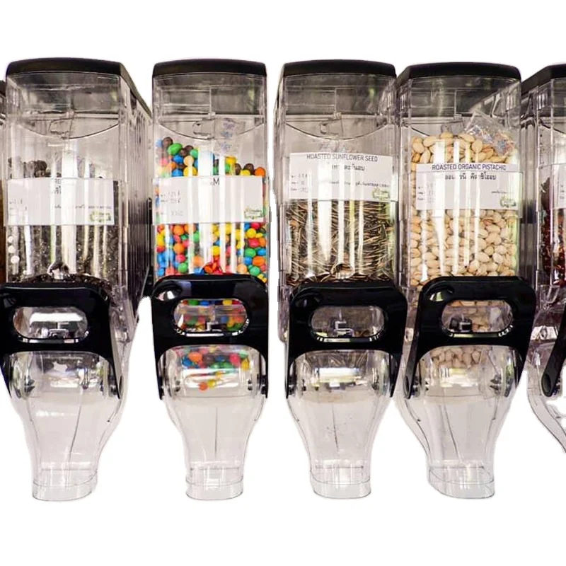 YOUYIZUO Large Bulk Candy Wall Dispenser gravity food dispenser with candy wall in display rack for candy store