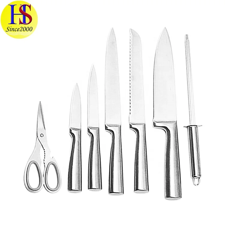 Hollow Handle 8PCS Best Stainless Steel Royal Swiss Kitchen Knife Set with Wooden Stand